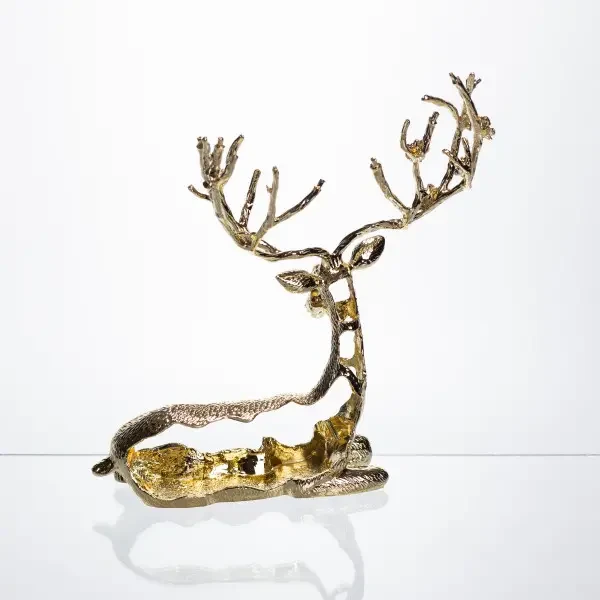 Декоративна фігурка Lying Deer 20х8х25 см металева HP-7-16 HP-7-16 фото