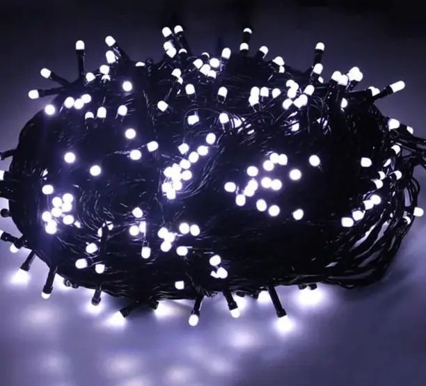 Світлодіодна Гірлянда нитка 301 led RGB різнокольорова (чорний провід) sa2.6*5432178 фото