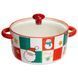 Супница фарфоровая Christmas новогодняя 800 (мл) с крышкой Yiwu FM-CS-9C FM-CS-9C фото 1