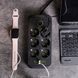 Мережевий фільтр подовжувач F06U на 6 розеток 4 USB 1 Type-C та кнопкою відключення 5 м Чорний HP-5-26 HP-5-26 фото 2