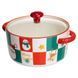 Супница фарфоровая Christmas новогодняя 800 (мл) с крышкой Yiwu FM-CS-9C FM-CS-9C фото 2