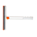 Скребок водосгон для мытья стекол складной с абразивной губкой и резиновым лезвием для окон зеркал душа Оранжевый HP-35015-27O HP-35015-27O фото 1