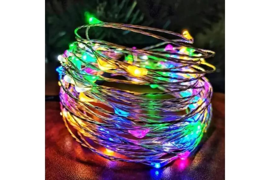 Светодиодная гирлянда проволока 20 м LED с пультом USB МУЛЬТИК G5841 фото