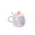Чашка порцелянова Rainbow Ceramic Mug 400ml з кришкою і ложкою Блакитний HPCY8278BL HPCY8278BL фото