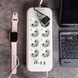 Мережевий фільтр подовжувач на 8 розеток з 3 USB 1 Type-C та кнопкою відключення F20U 2.8 м Білий HP-5-27 HP-5-27 фото 2