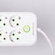 Мережевий фільтр подовжувач на 8 розеток з 3 USB 1 Type-C та кнопкою відключення F20U 2.8 м Білий HP-5-27 HP-5-27 фото 6
