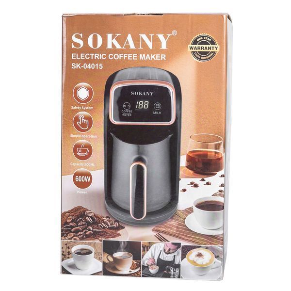 Кавоварка електрична 600 (мл) для дому та офісу Sokany SK-04015 SK-04015 фото