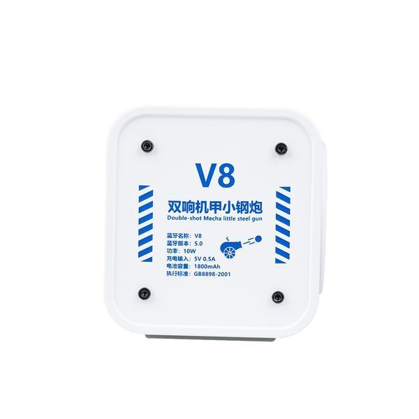 Колонка портативна V8 BT/TF/USB/TWS 10 Вт біла V8W V8W фото