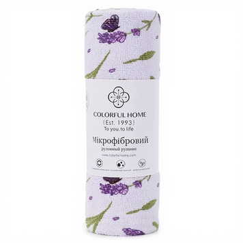 Відривні кухонні серветки з мікрофібри в рулоні 25х25 см (20 шт) Lavender Butterfly 544-1V 544-1V фото