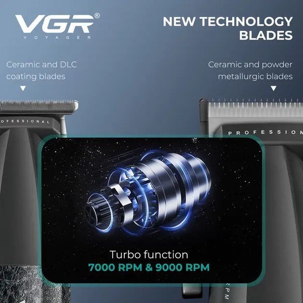 Комплект VGR 3 в 1 V-640 S3 , машинка для стрижения (clipper), триммер и электробритва (шейвер) V-640 фото