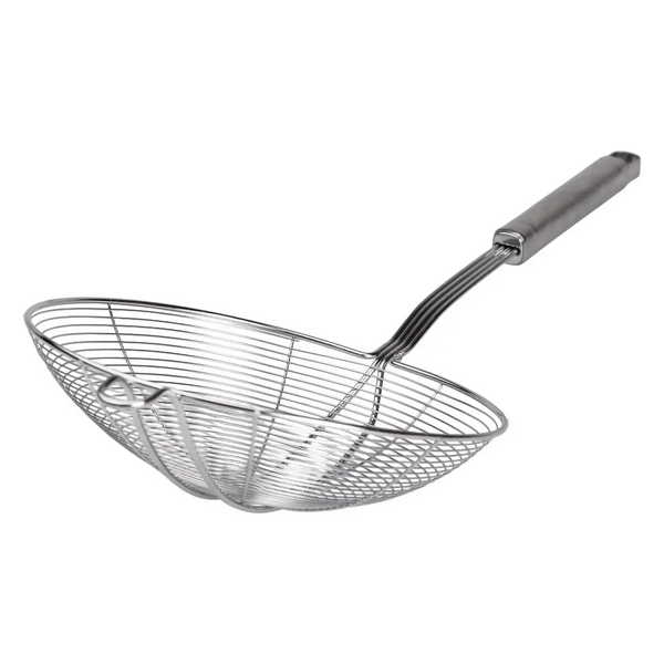 Шумовка из нержавеющей стали с ручкой &Oslash; 20 см для фритюра HP-19-16-20CM HP-19-16-20CM фото