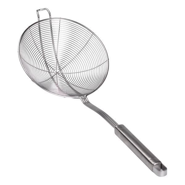 Шумовка из нержавеющей стали с ручкой &Oslash; 20 см для фритюра HP-19-16-20CM HP-19-16-20CM фото
