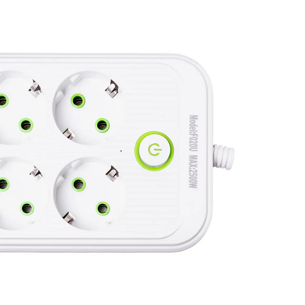Сетевой фильтр удлинитель на 8 розеток с 3 USB 1 Type-C и кнопкой отключения F20U 4.7 м Черный HP-5-29 HP-5-29 фото