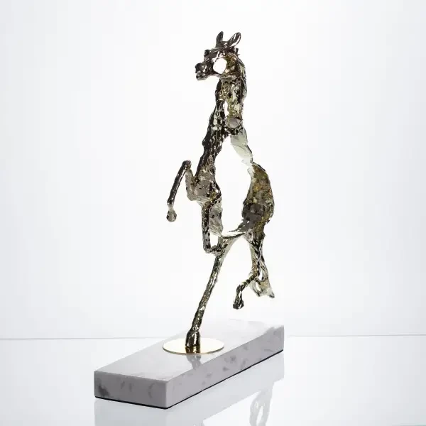 Декоративная фигурка Horse 28х8. 5х34 см металлическая Yiwu Сріблястий HP-7-8 фото