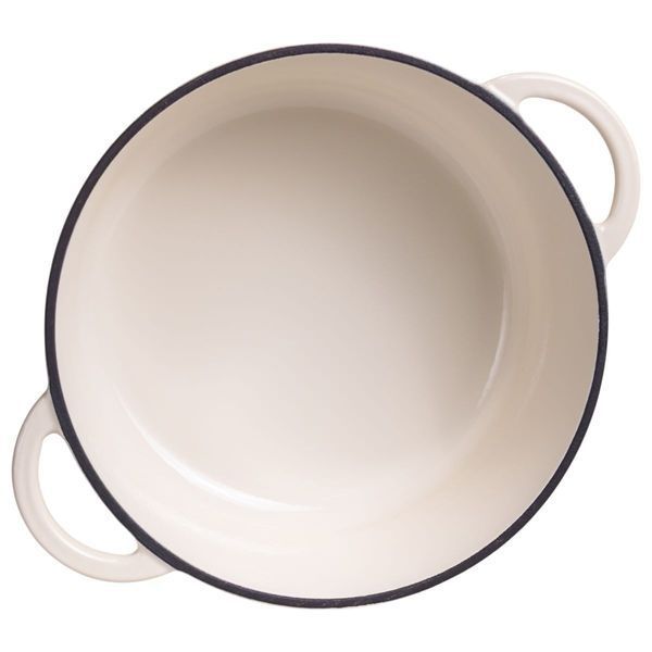Кастрюля чугунная эмалированная 5 л, бежевый Yiwu HP-FLG-2 WHITE HP-FLG-2 WHITE фото