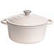 Кастрюля чугунная эмалированная 5 л, бежевый Yiwu HP-FLG-2 WHITE HP-FLG-2 WHITE фото 1