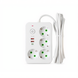 Сетевой фильтр-удлинитель 4 розетки 2xUSB-A 1xUSB-C 3м белый HP-5-45 HP-5-45 фото 2