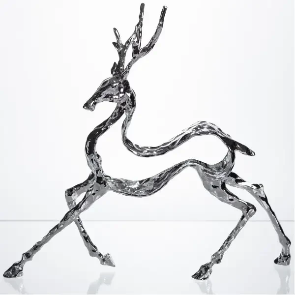 Декоративная фигурка Reindeer 30х8х29 см металлическая Yiwu Сріблястий HP-7-9 фото