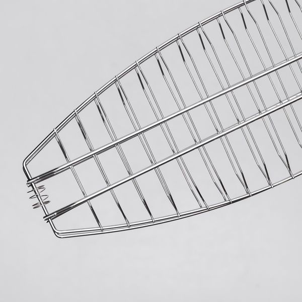 Решетка гриль для рыбы из нержавеющей стали 37х15 см BQ-11 BQ-11 фото