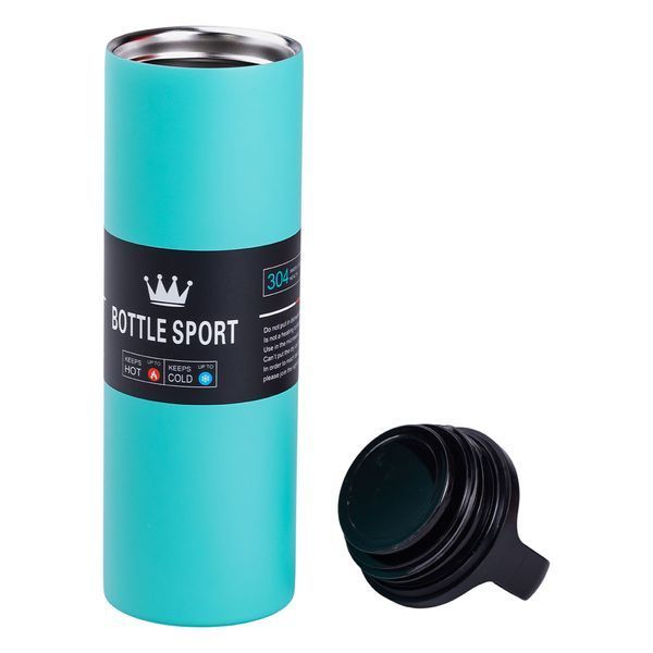 Термос металевий 500 мл Bottle Sport з вакуумною ізоляцією м'ятний HPGM5009M HPGM5009M фото