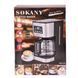 Кофеварка капельная Sokany с подогревом кофейника 1.5 литра CM-121E CM-121E фото 2