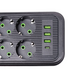 Сетевой фильтр удлинитель на 8 розеток с 3 USB 1 Type-C и кнопкой отключения F20U 4.8 м Белый HP-5-30 HP-5-30 фото 5