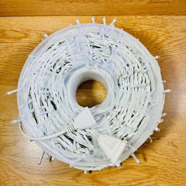 Уличная гирлянда-нить на бобине 50 м, 500 LED, для наружного использования, мультиколор, белый провод 104gua фото