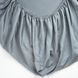 Простыня на резинке элегия 180x200 см вареный сатин 300 тс 100% хлопок облачный серый BL-FS-24 CLOUDY GRAY фото 2