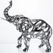 Декоративная фигурка Elephant 25х10х25 см металлическая Yiwu Сріблястий HP-7-10 фото 5