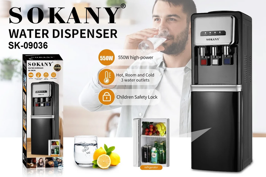 Диспенсер для води та напоїв компресійний Sokany SK-09036 SK-09036 фото