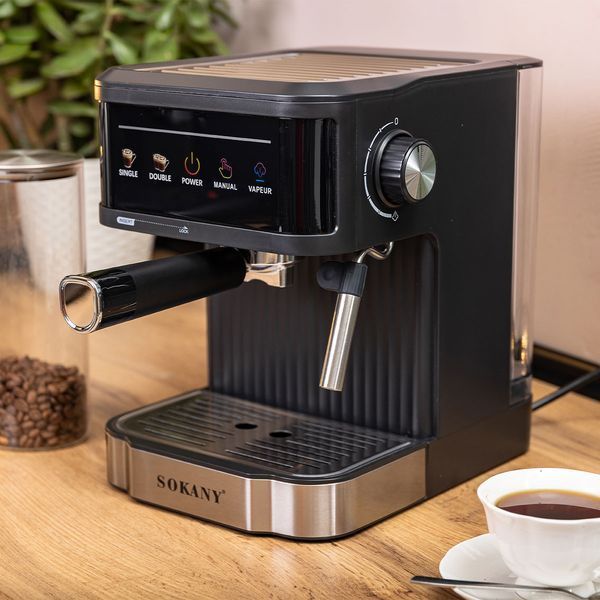 Кофемашина с капучинатором 1.8 л профессиональная Sokany электрическая SK-04025 SK-04025 фото