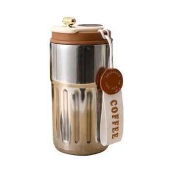 Термочашка Coffee з датчиком температури 500 мл коричнева HP-14-10BR HP-14-10BR фото