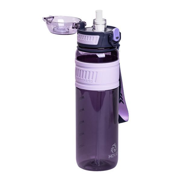 Бутылка для воды Houo спортивная 1 литр с флип крышкой фиолетовая HP-14-33V HP-14-33V фото