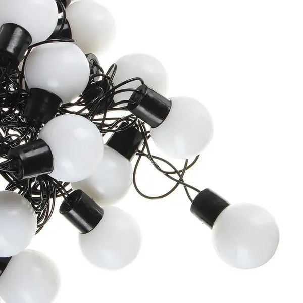 Гирлянда матовый шарик 40LED 5м (флеш) 18мм, Новогодняя бахрама, Светодиодная гирлянда, Уличная гирлянда mu13830 фото