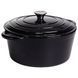 Каструля чавунна емальована 6,5 л, чорний Yiwu HP-FLG-3 BLACK HP-FLG-3 BLACK фото 6