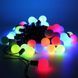 Гирлянда матовый шарик 40LED 5м (флеш) 18мм, Новогодняя бахрама, Светодиодная гирлянда, Уличная гирлянда mu13830 фото 2