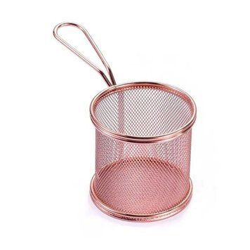 Корзина сервировочная для картофеля фри и снеков 9&times;9 см Розовая HP-19-5-R HP-19-5-R фото