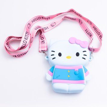 Дитяча силіконова сумочка Hello Kitty 13*10*3 см HP-55-1BL HP-55-1BL фото