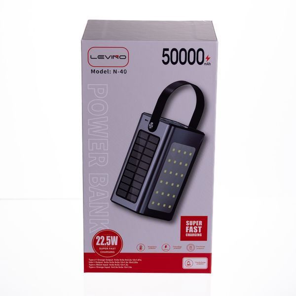 Повербанк зі швидким заряджанням і сонячною батареєю 50000 mAh HP-N40 HP-N40 фото