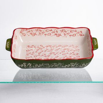Форма для запекания Vintage 33&times;21&times;5.5 (см) прямоугольная с ручками Зеленая HM05-11 HM05-11 фото