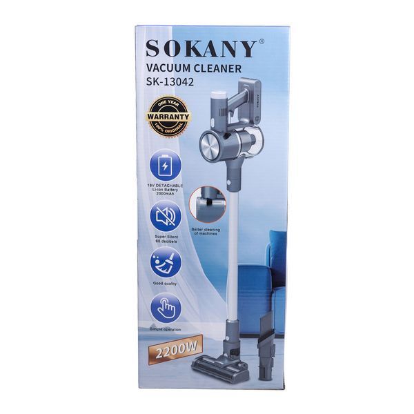Пылесос ручной для дома аккумуляторный 2200 Вт Sokany SK-13042 SK-13042 фото