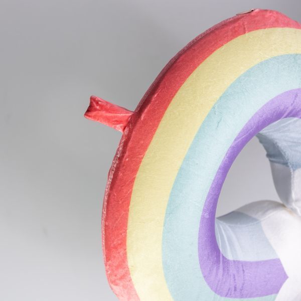 Подушка для шеи Rainbow U-образная, розовый Yiwu Рожевий HP-56-13P фото