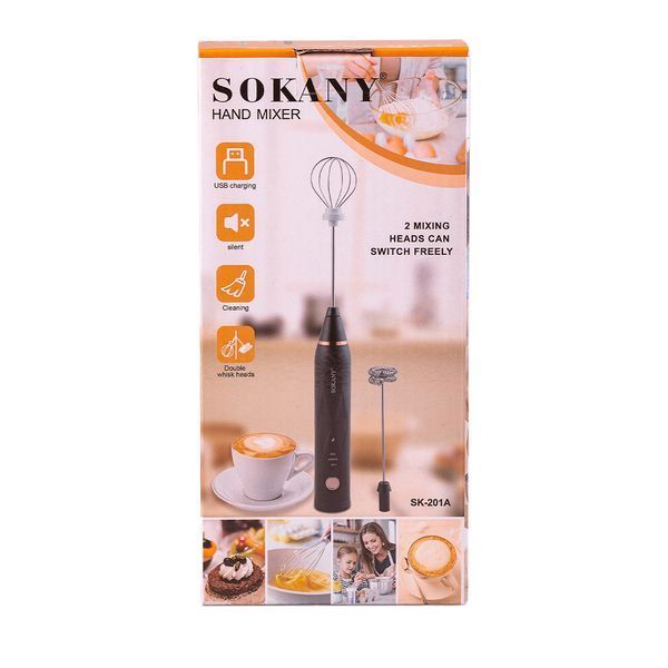 Капучинатор для молока Sokany Черный SK201AB SK201AB фото