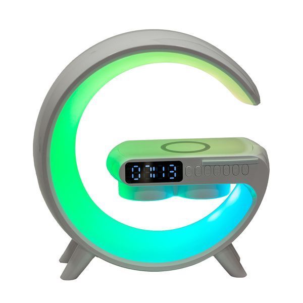 Портативна колонка із зарядкою для телефона та RGB-підсвіткою 15 Вт біла UR126 UR126 фото