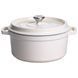 Кокотница чугунная эмалированная 4,5 л, бежевый Yiwu HP-FLG-4 WHITE HP-FLG-4 WHITE фото 1