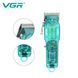 Професійна машинка для стрижки VGR Professional Clipper Transparent Green V-660 VEN660 фото 3