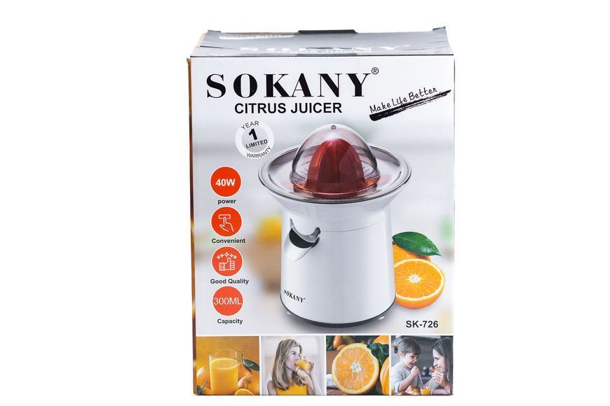 Соковыжималка для цитрусовых 300 мл Sokany SK-726 SK726 фото