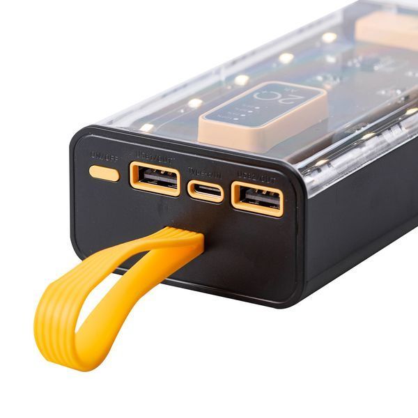 Повербанк SmartX Fast Charge Power Bank 20000mAh внешний аккумулятор 4 встроенных кабеля X-101 X101 фото