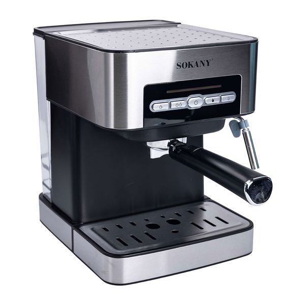 Кофеварка с трубкой для молока 1.6 л кофемашина для дома 850 Вт Sokany SK-6862 SK-6862 фото