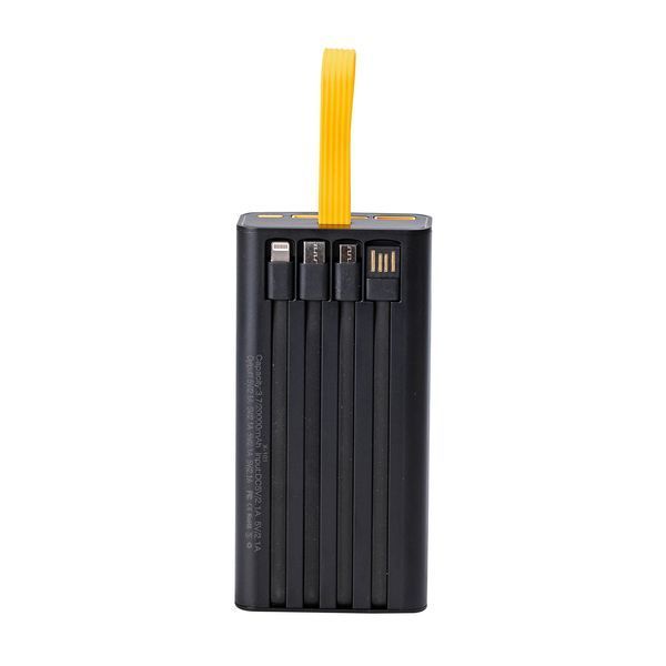 Повербанк SmartX Fast Charge Power Bank 20000mAh внешний аккумулятор 4 встроенных кабеля X-101 X101 фото